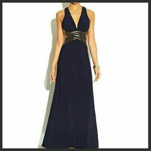 Blondie Nights Navy Sequin Cutout Dress-- Size 7